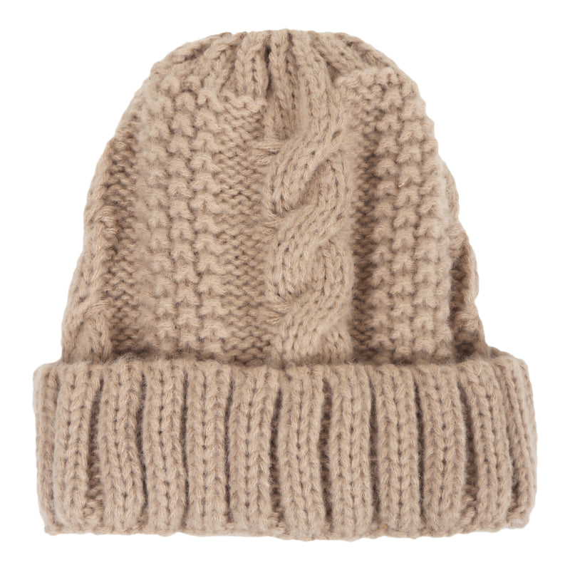 TIPY TIPY TAP SELF DESIGN BEANIE - BROWN