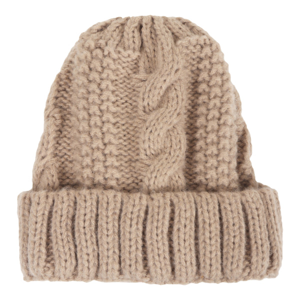 TIPY TIPY TAP SELF DESIGN BEANIE - BROWN