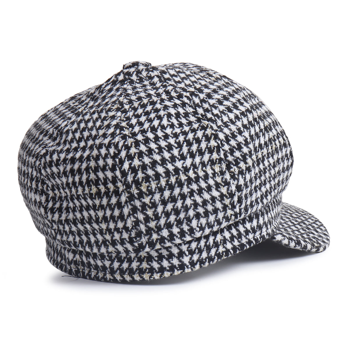 TIPY TIPY TAP WINTER GATSBY CAP - BLACK N WHITE