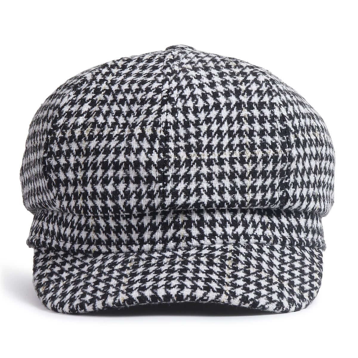 TIPY TIPY TAP WINTER GATSBY CAP - BLACK N WHITE