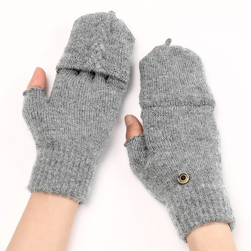 TIPY TIPY TAP HOODED GLOVES - GREY