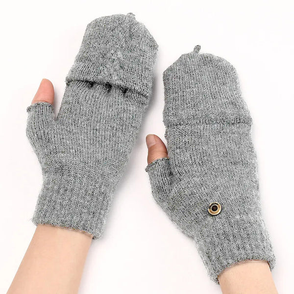 TIPY TIPY TAP HOODED GLOVES - GREY