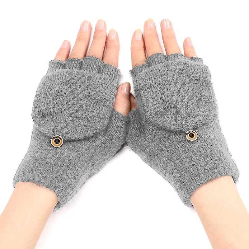 TIPY TIPY TAP HOODED GLOVES - GREY