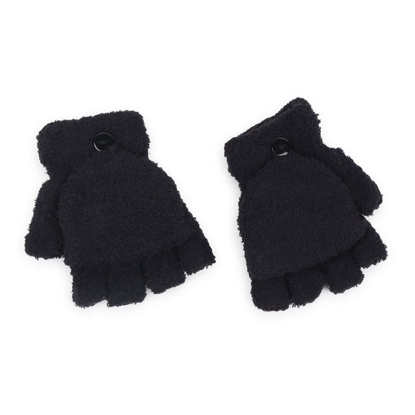 TIPY TIPY TAP HOODED GLOVES - BLACK