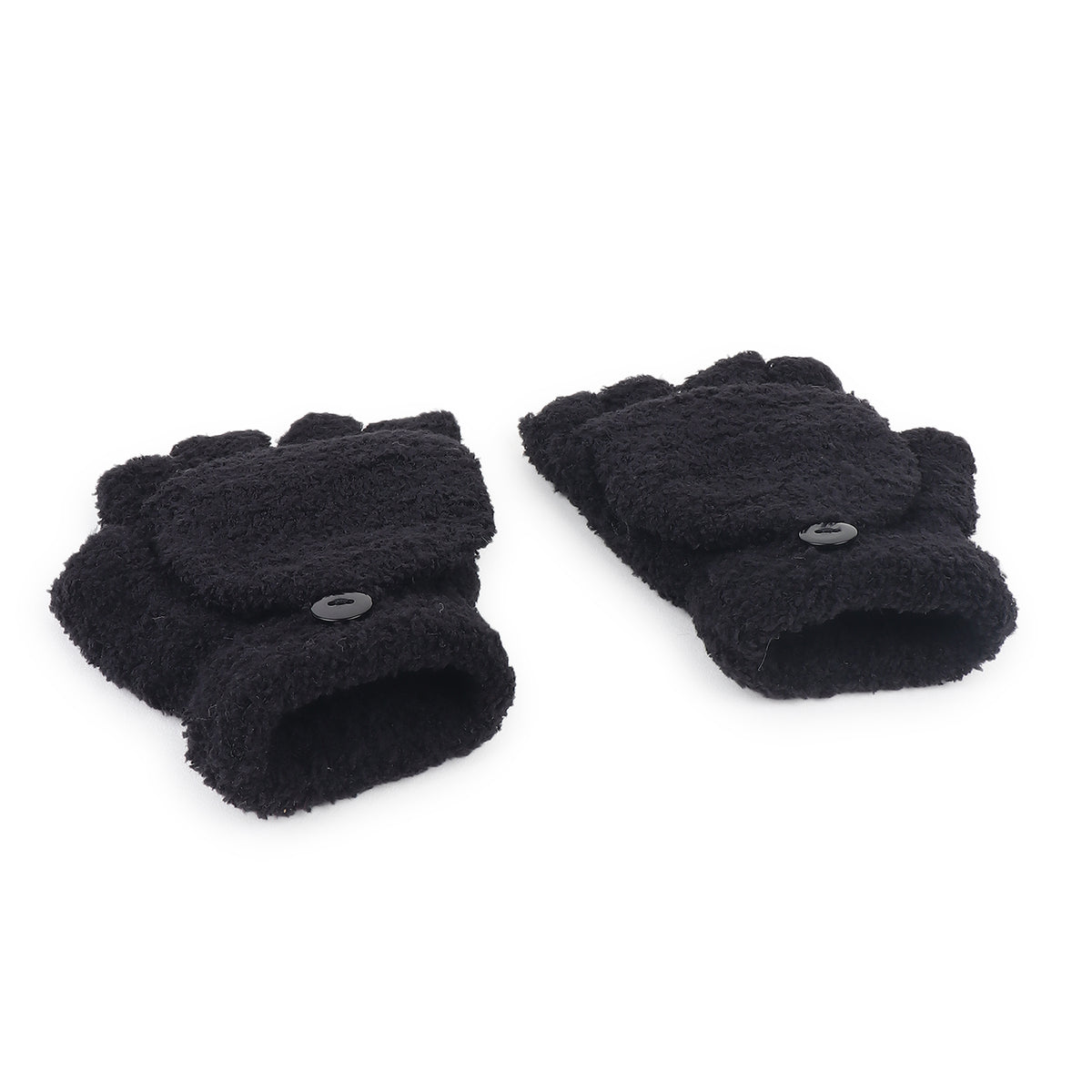 TIPY TIPY TAP HOODED GLOVES - BLACK