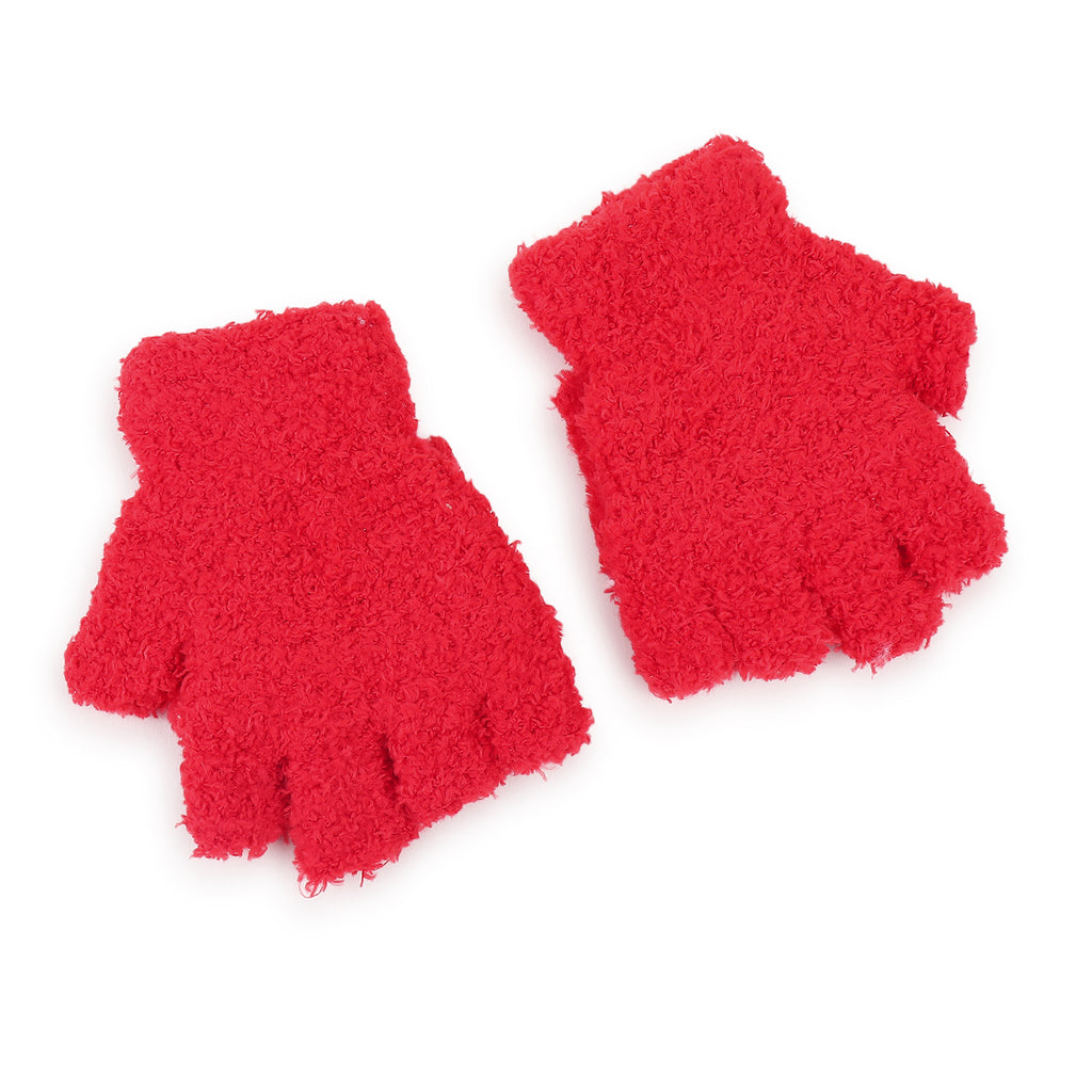 TIPY TIPY TAP HOODED GLOVES - RED