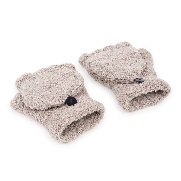 TIPY TIPY TAP HOODED GLOVES - BEIGE