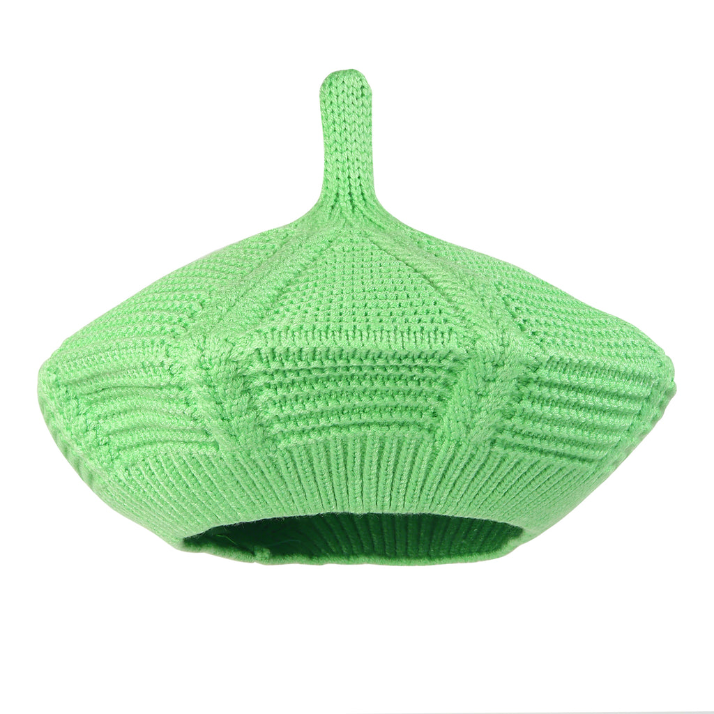 TIPY TIPY TAP WOOL BERET HAT - GREEN