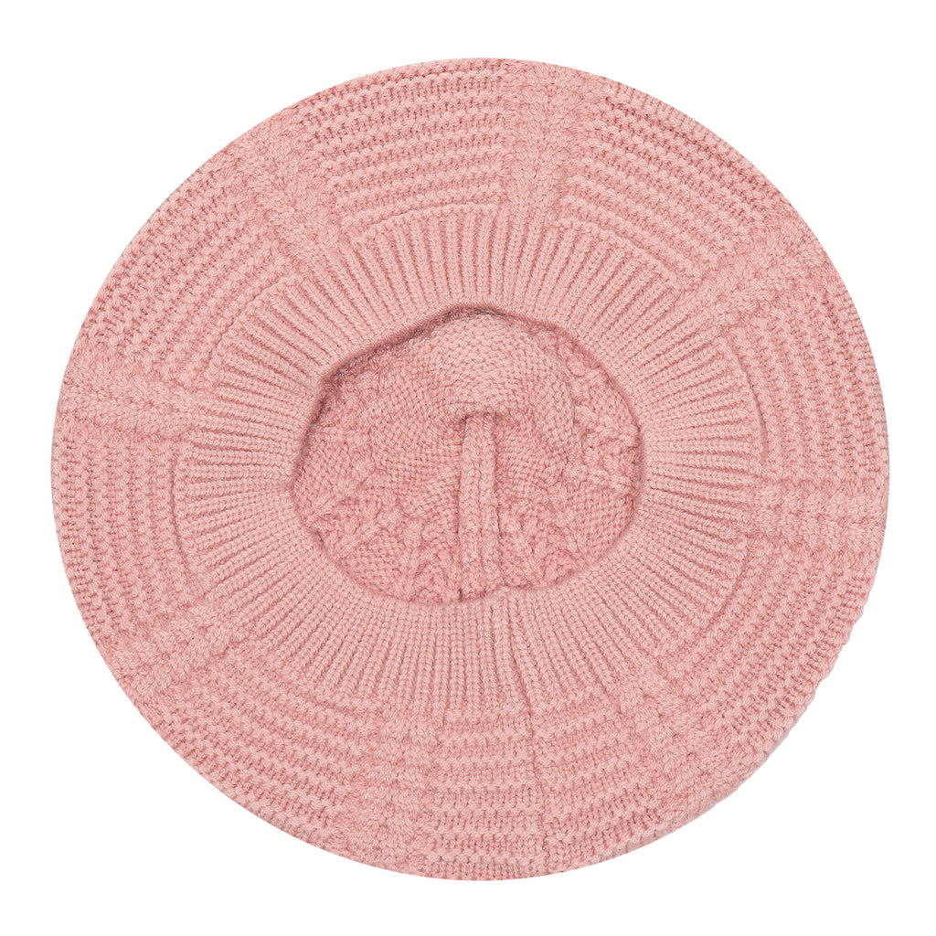 TIPY TIPY TAP WOOL BERET HAT - PINK