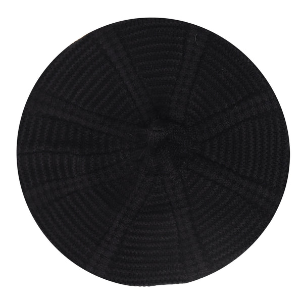 TIPY TIPY TAP WOOL BERET HAT - BLACK