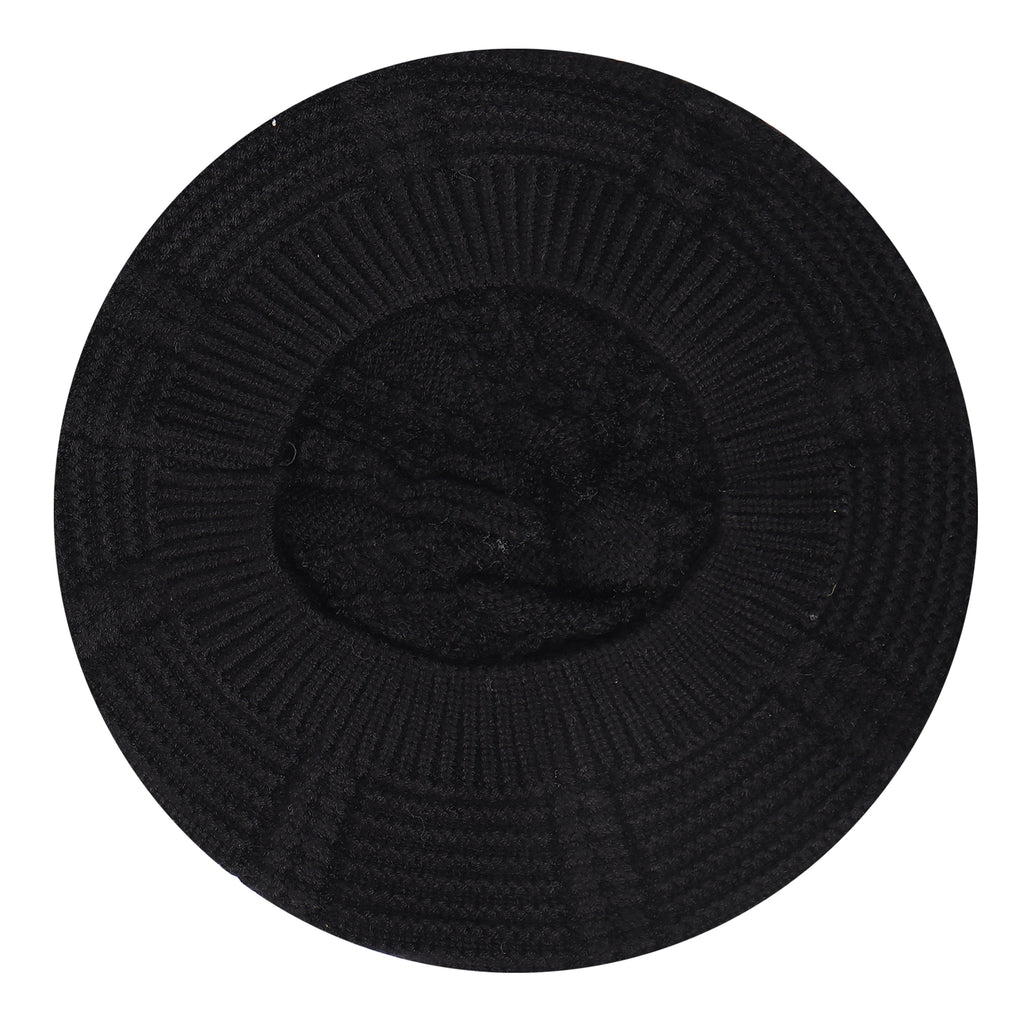 TIPY TIPY TAP WOOL BERET HAT - BLACK