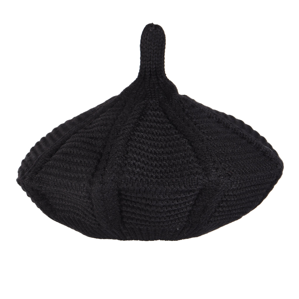 TIPY TIPY TAP WOOL BERET HAT - BLACK