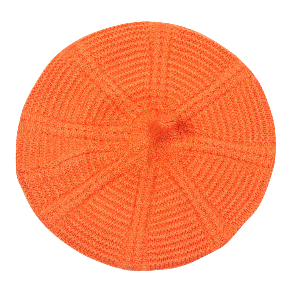 TIPY TIPY TAP WOOL BERET HAT - ORANGE