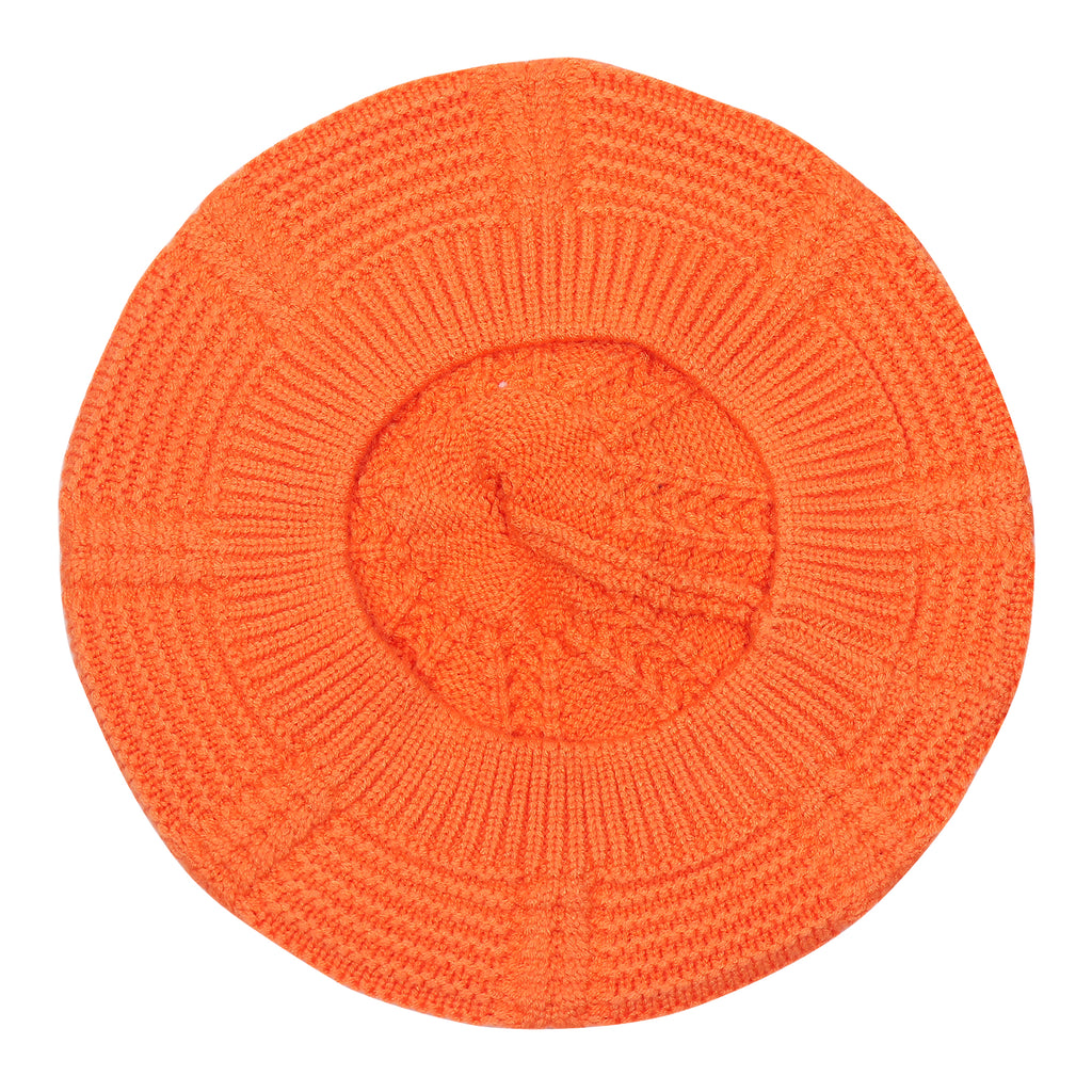 TIPY TIPY TAP WOOL BERET HAT - ORANGE
