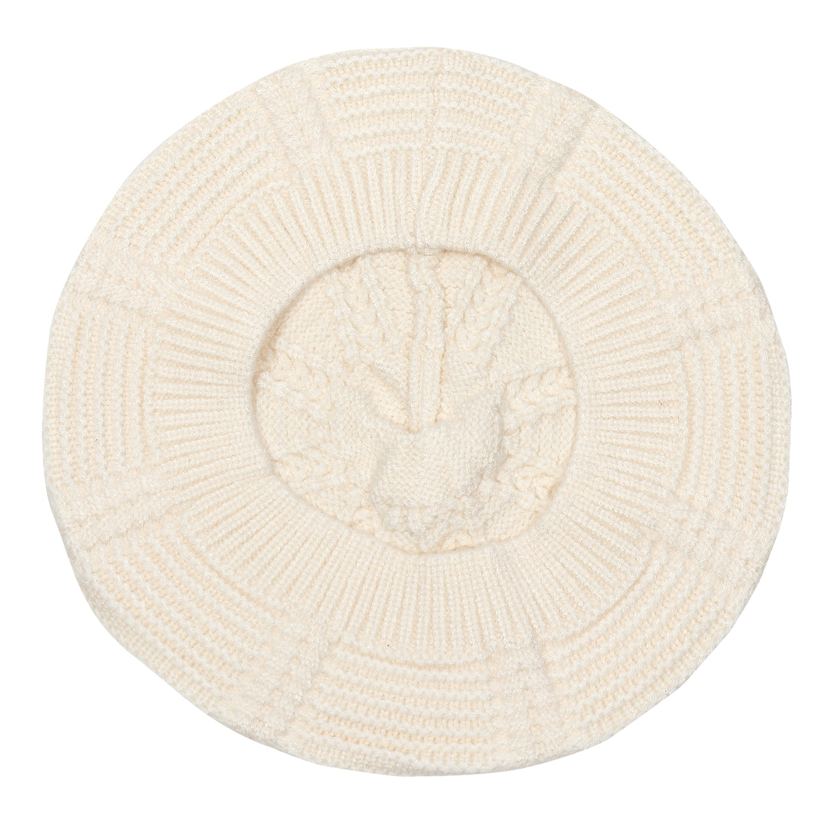 TIPY TIPY TAP WOOL BERET HAT - WHITE