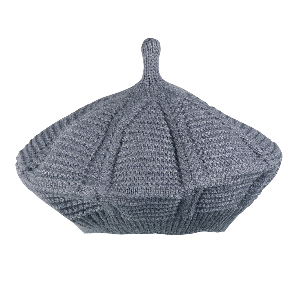TIPY TIPY TAP WOOL BERET HAT - GREY