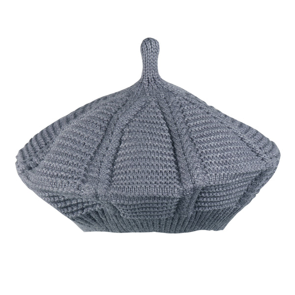 TIPY TIPY TAP WOOL BERET HAT - GREY