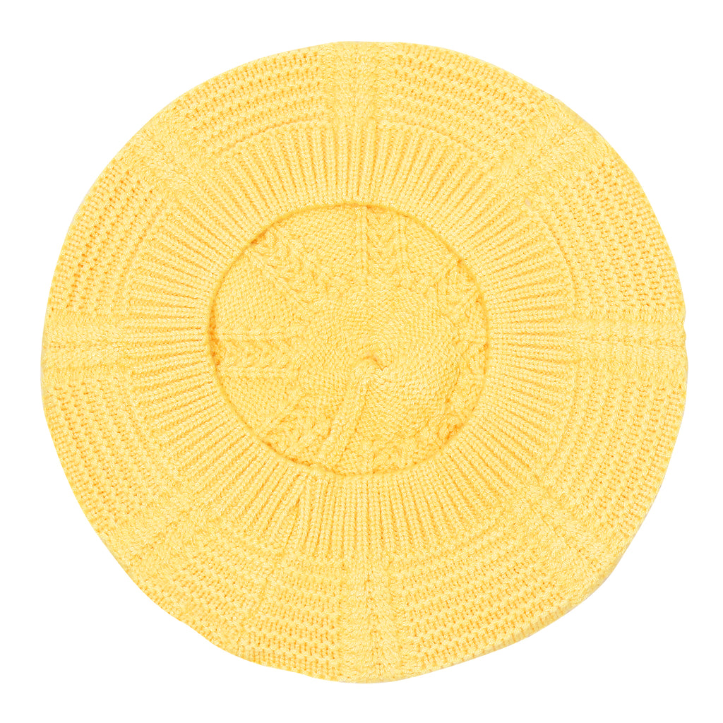 TIPY TIPY TAP WOOL BERET HAT - YELLOW
