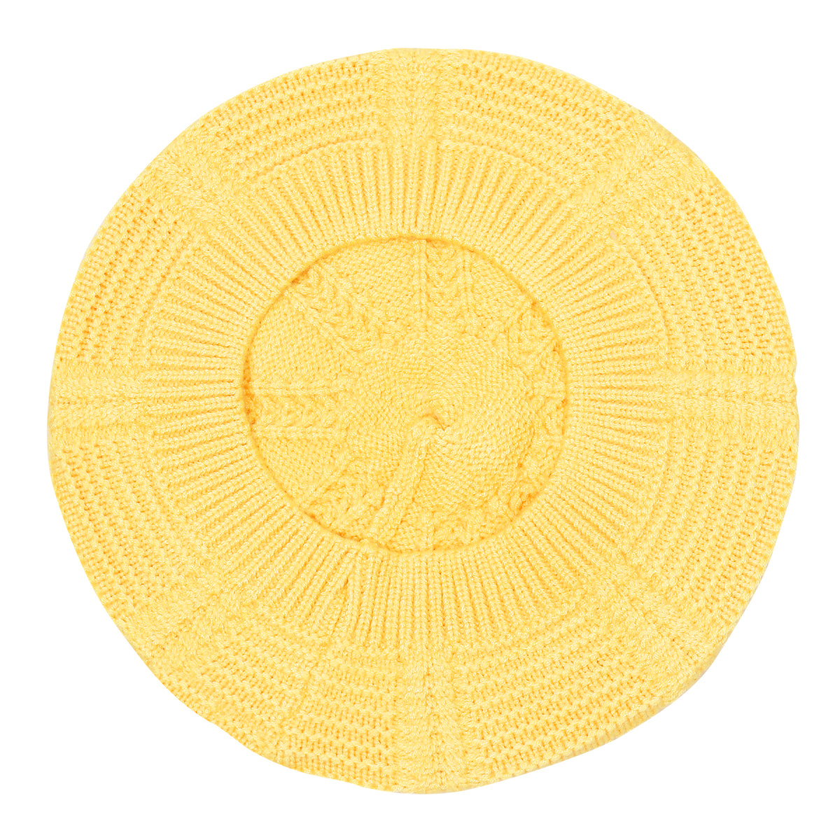 TIPY TIPY TAP WOOL BERET HAT - YELLOW