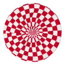 TIPY TIPY TAP CHECKS WINTER BERET - RED