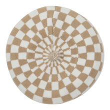 TIPY TIPY TAP CHECKS WINTER BERET - BEIGE