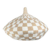 TIPY TIPY TAP CHECKS WINTER BERET - BEIGE