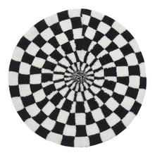 TIPY TIPY TAP CHECKS WINTER BERET - BLACK