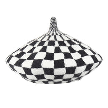 TIPY TIPY TAP CHECKS WINTER BERET - BLACK