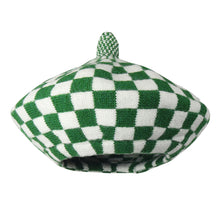 TIPY TIPY TAP CHECKS WINTER BERET - GREEN