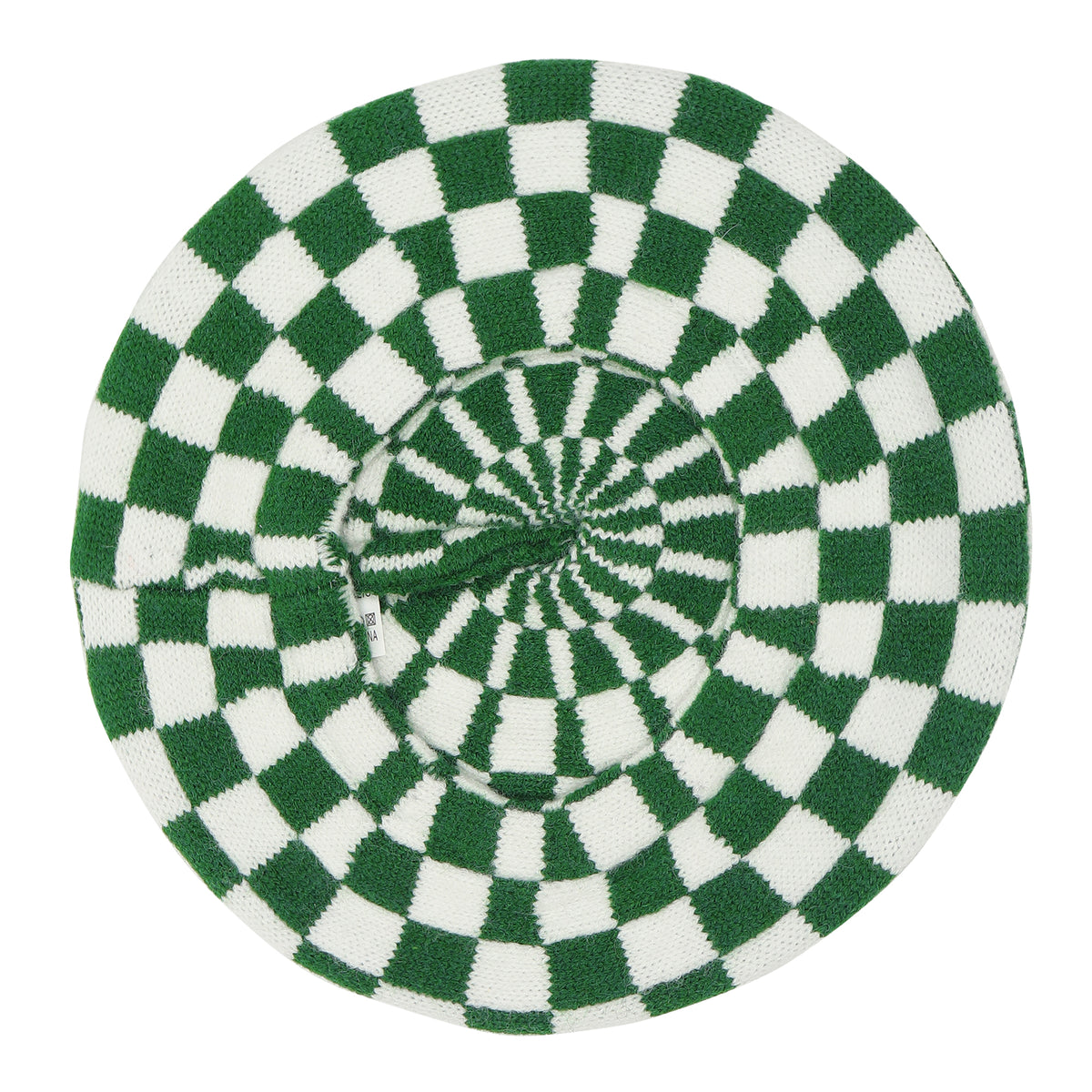 TIPY TIPY TAP CHECKS WINTER BERET - GREEN