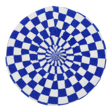TIPY TIPY TAP CHECKS WINTER BERET - BLUE