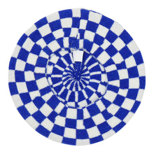 TIPY TIPY TAP CHECKS WINTER BERET - BLUE