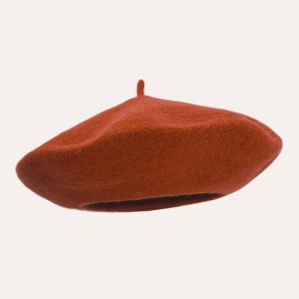TIPY TIPY TAP WINTER BERET HAT - BROWN