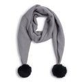 TIPY TIPY TAP POM POM MUFLER - GREY