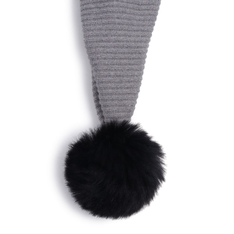 TIPY TIPY TAP POM POM MUFLER - GREY