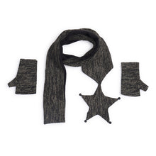 TIPY TIPY TAP STAR THEME MUFLER WITH GLOVES - BLACK