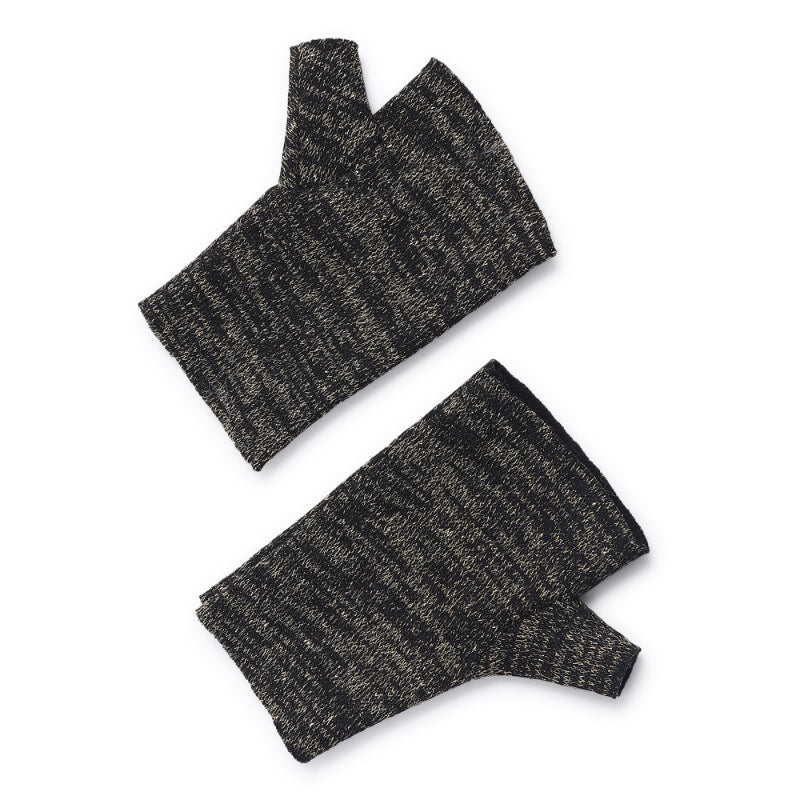 TIPY TIPY TAP STAR THEME MUFLER WITH GLOVES - BLACK