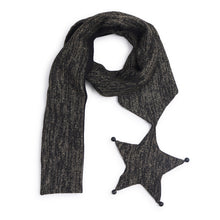 TIPY TIPY TAP STAR THEME MUFLER WITH GLOVES - BLACK