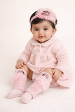 TIPY TIPY TAP FLAMINGO EMBELLISHED LEGWARMERS WITH SOCKS & HEADBAND - PINK